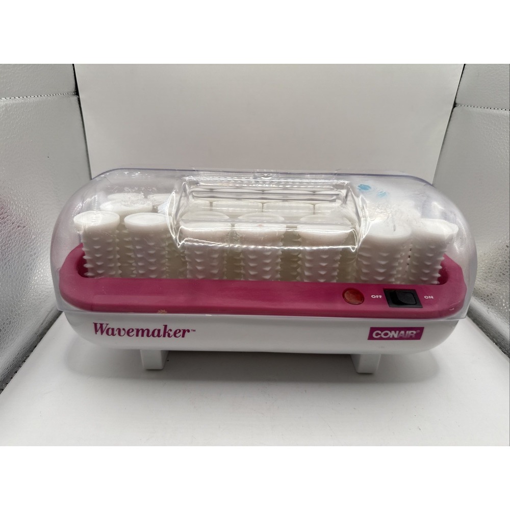 Conair Wavemaker Pink Hair Roller Set Tested and Working Hot Roller Pageant